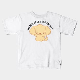 Golden retriever energy Kids T-Shirt